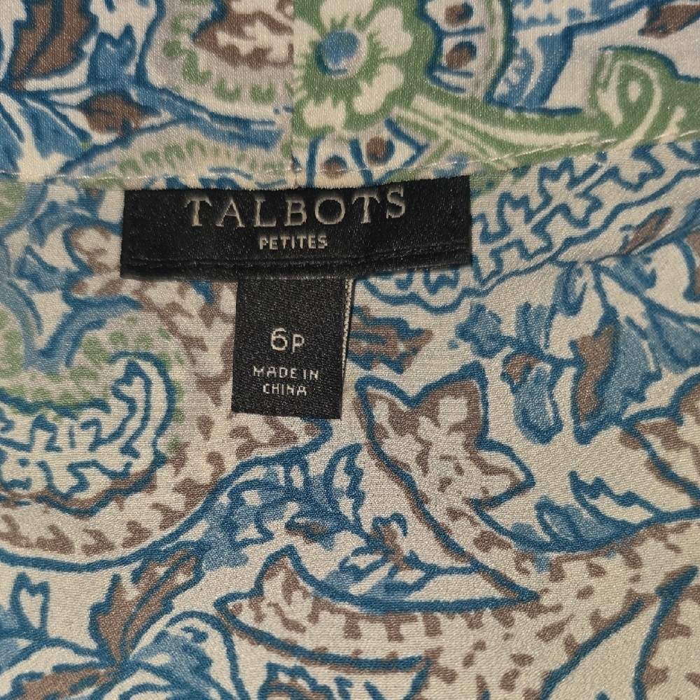 Talbots Multicolor Patterned Blouse - Picture 2 of 5